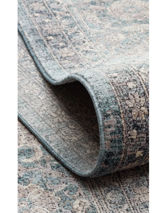 NAVARA HALI 0006 Geleneksel Uşak Desenlerine Sahip Vintage Görünümlü Yüksek Kalite Sık Dokuma Salon Halısı