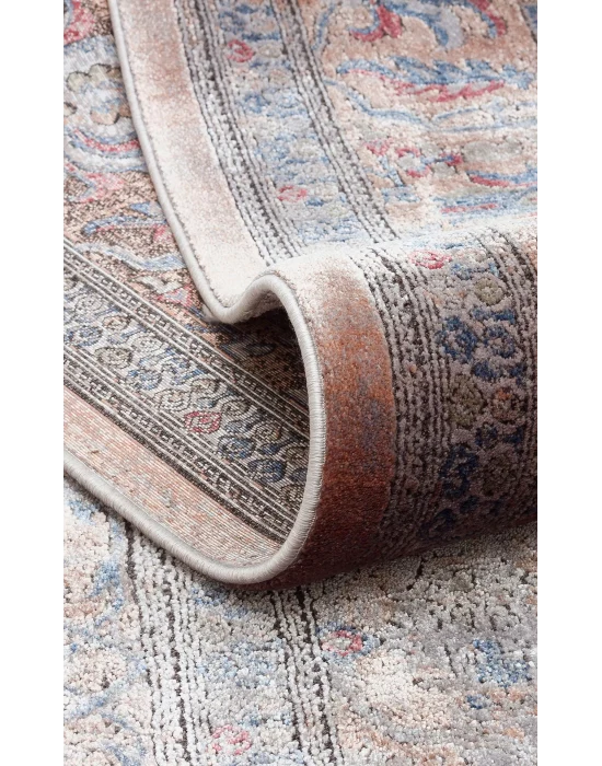 LAHOR HALI 0033 Özel Boyama İşlemi İle Üretilen Yüksek Alçak Dokuya Sahip Zengin Renkli Şık Salon Halısı