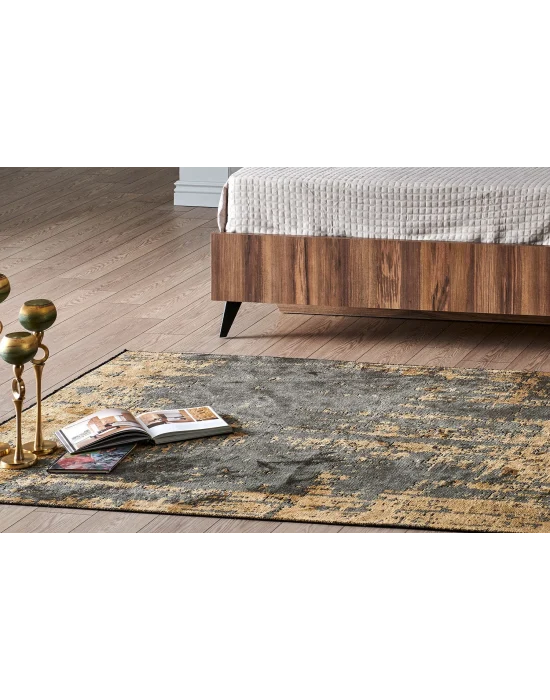 TRIBAL HALI 0306 Yıkanabilir Vintage Desenli Modern İnce Dokuma Halı