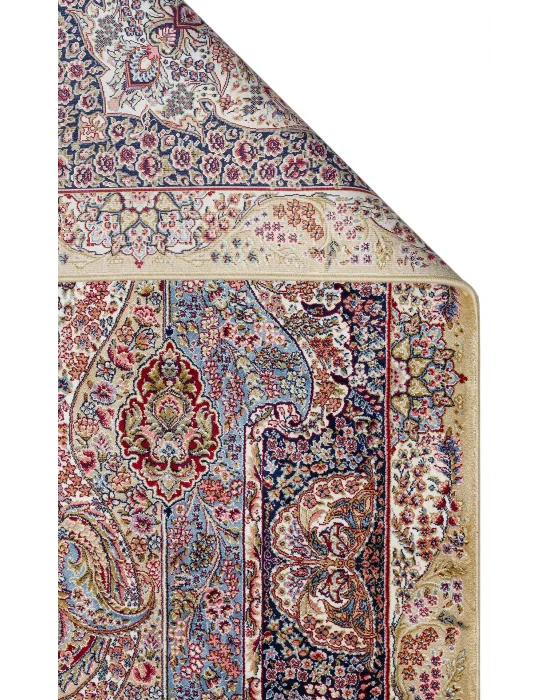 Isfahan 02 Cream  Klasik Desenli Yüksek Kalite Sık Dokuma Makine Halısı