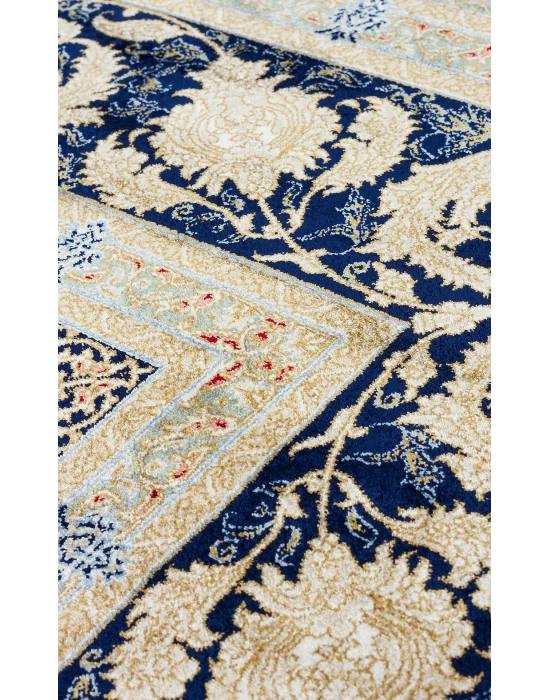 Isfahan 04 Cream Klasik Desenli Yüksek Kalite Sık Dokuma Makine Halısı