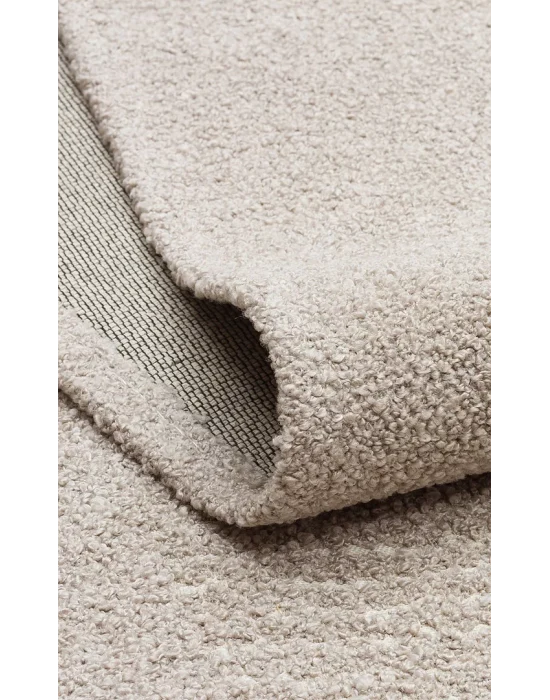 Nevada NVD 01 Beige Moroccon Tuşeli Hav Toz Vermez Kaymaz Tabanlı İnce Dokuma Modern Halı