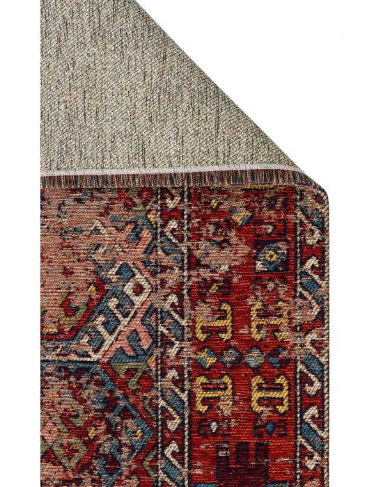 Anadolu 03 Multy Antik Desenli Yıkanabilir Kaymaz Tabanlı Etnik Kilim