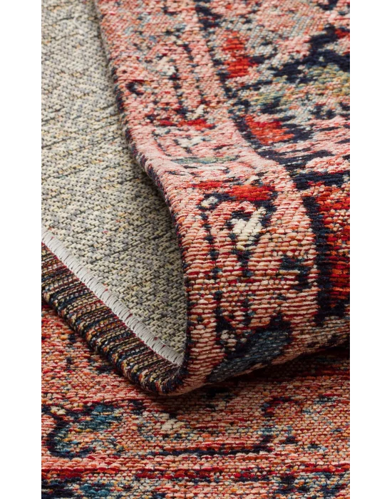 Anadolu 01 Multy Antik Desenli Yıkanabilir Kaymaz Tabanlı Etnik Kilim