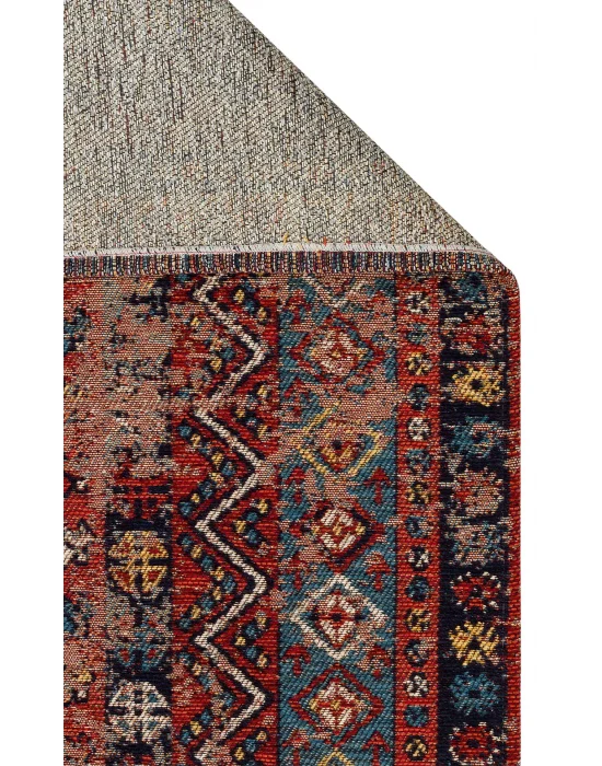 Anadolu 04 Multy Antik Desenli Yıkanabilir Kaymaz Tabanlı Etnik Kilim