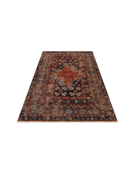 Anadolu 04 Multy Antik Desenli Yıkanabilir Kaymaz Tabanlı Etnik Kilim