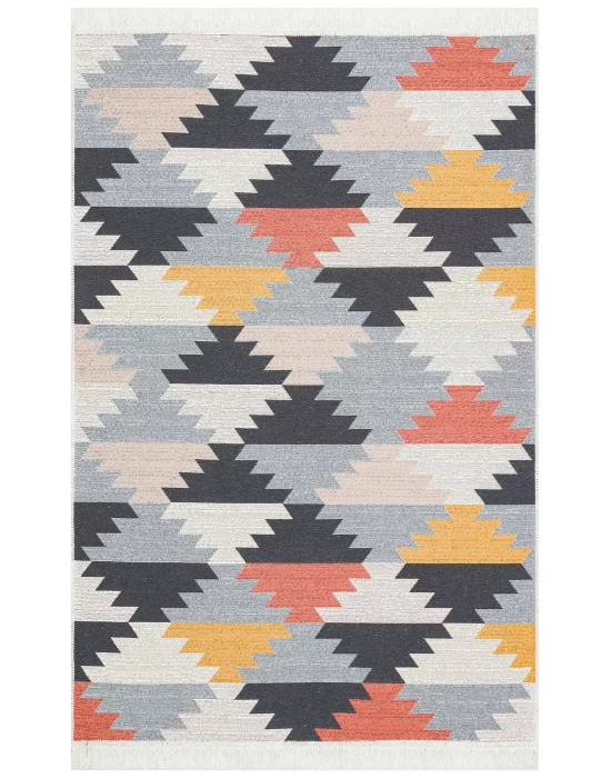 Arya Ar 20 Multy %100 Geri Dönüşümlü Pamuktan Çift Taraflı Yıkanabilir Modern Dekoratif Kilim