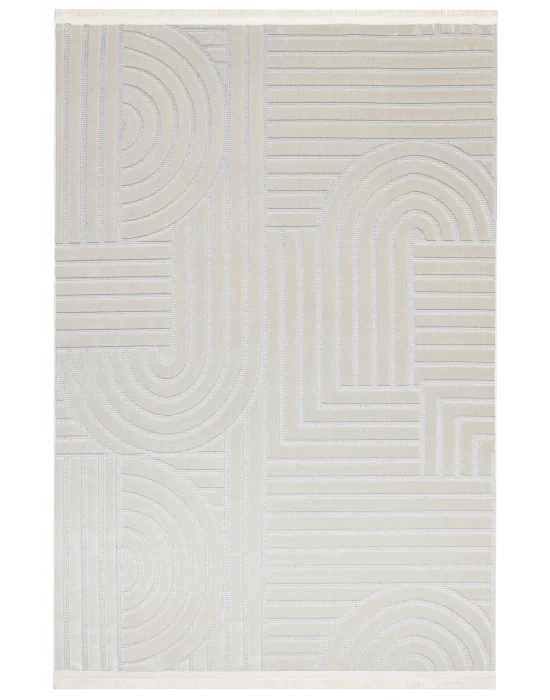 Fors 603 Bej Makinede Yıkanabilen Kaymaz Tabanlı İnce Makine Halısı