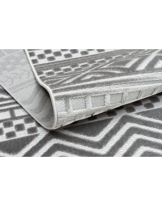 Fors 602 Gri Makinede Yıkanabilen Kaymaz Tabanlı İnce Makine Halısı