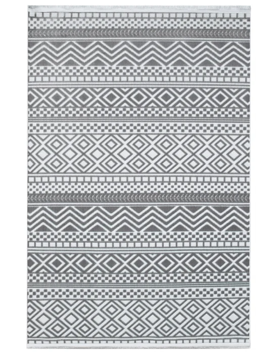 Fors 602 Gri Makinede Yıkanabilen Kaymaz Tabanlı İnce Makine Halısı