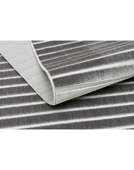 Fors 608 Antrasit Makinede Yıkanabilen Kaymaz Tabanlı İnce Makine Halısı