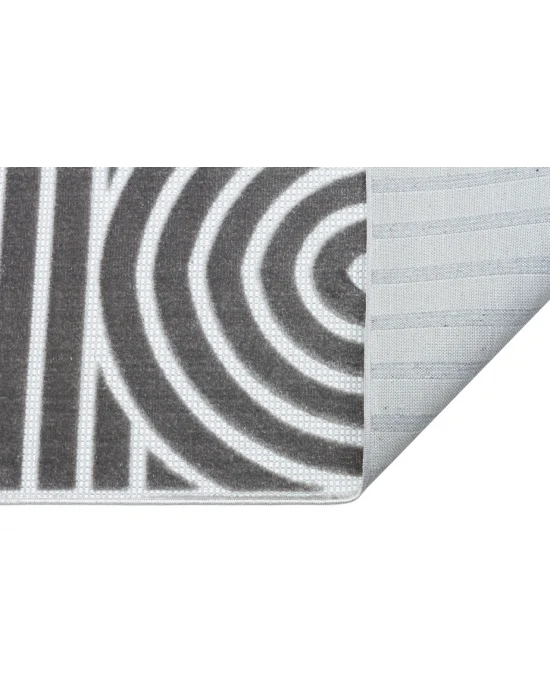 Fors 604 Antrasit Makinede Yıkanabilen Kaymaz Tabanlı İnce Makine Halısı