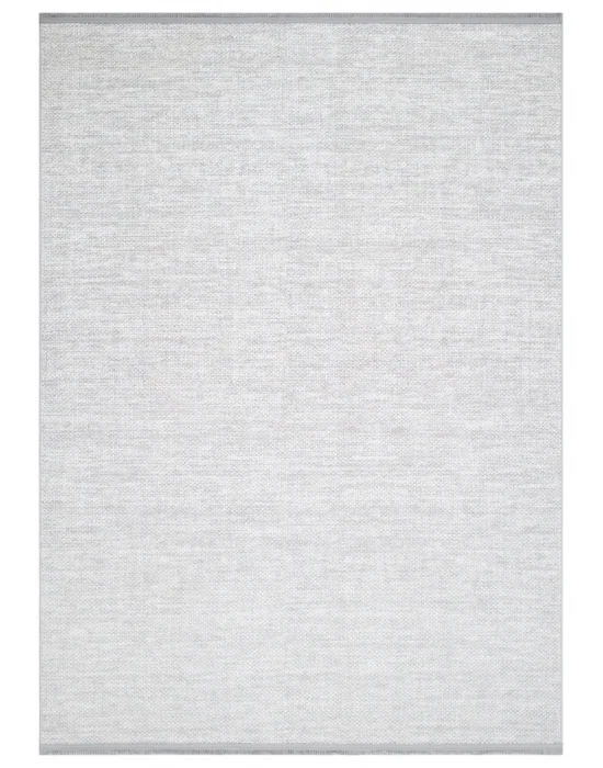 İnci 506 Gri Makinede Yıkanabilen Kaymaz Tabanlı İskandinav Desenli Makine Halısı