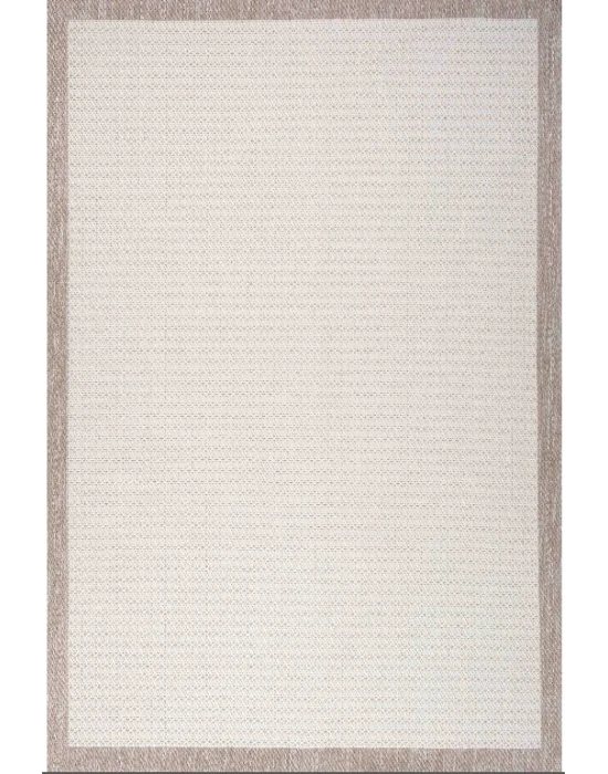 Loris L101 K. Bej Dekoratif Leke Tutmaz Yıkanailir Sisal Halı Kilim