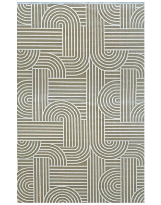 Grande 4666 Vizon Akrilik Hav Vermez Modern Desenli Makine Halısı