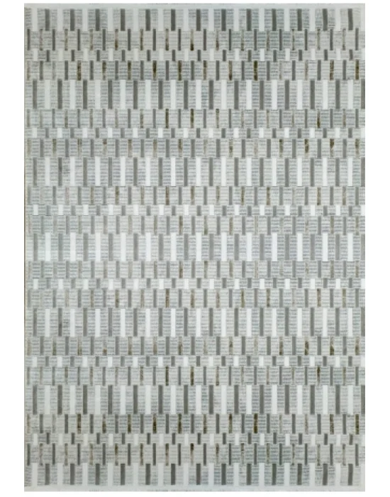 Grande 4605 Antrasit Akrilik Hav Vermez Modern Desenli Makine Halısı