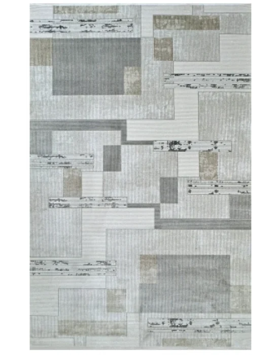 Grande 4694 Antrasit Akrilik Hav Vermez Modern Desenli Makine Halısı