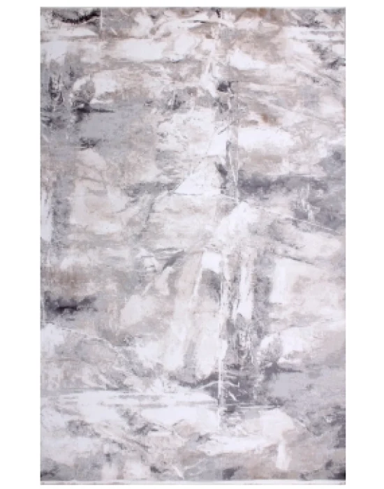 Grande 5244 Antrasit Akrilik Hav Vermez Modern Desenli Makine Halısı