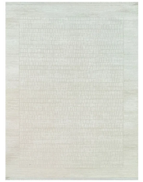 Plain 5098 Krem Akrilik Hav Vermez Modern Desenli Makine Halısı