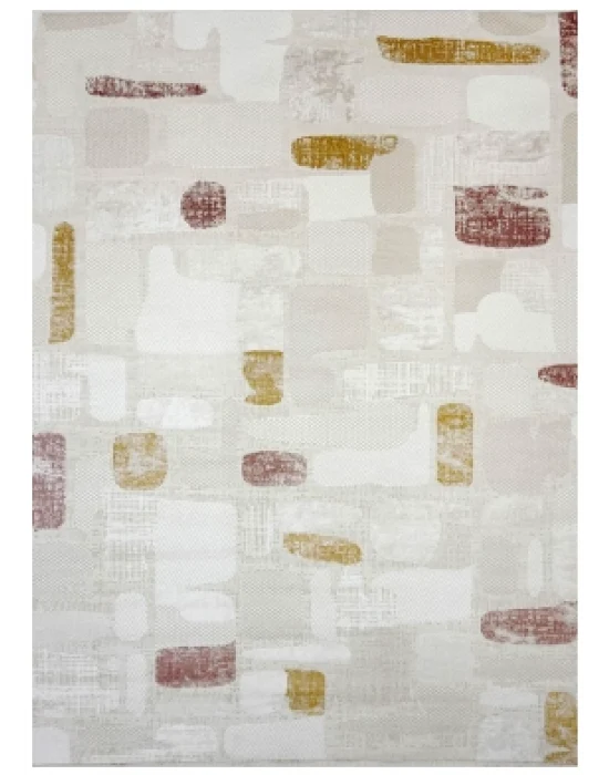 Plain 5394B Multi Akrilik Hav Vermez Modern Desenli Makine Halısı