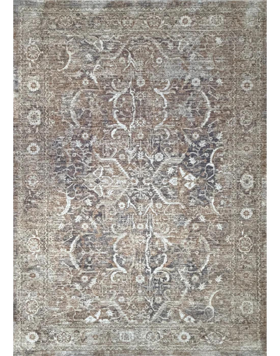 Stella 744 Vizon Bej Eskitme Desenli Makine Halısı