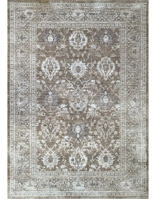 Stella 749 Yeşil Bej Eskitme Desenli Makine Halısı