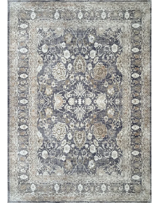 Stella 757 Gri Bej Eskitme Desenli Makine Halısı