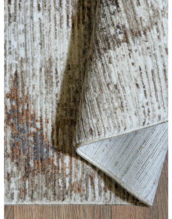 Stella 765 Krem Bej Eskitme Desenli Makine Halısı