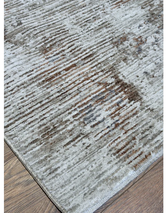 Stella 765 Krem Bej Eskitme Desenli Makine Halısı