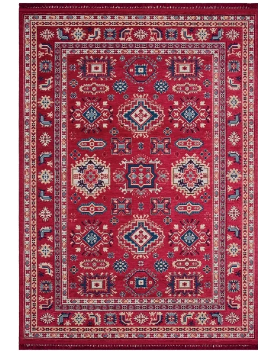 Aras 302 Bordo Otantik Desenli Dekoratif Kilim