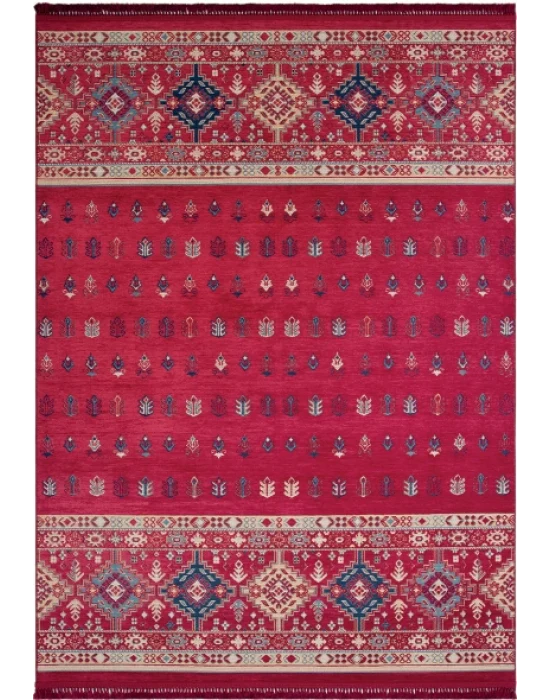 Aras 304 Bordo Otantik Desenli Dekoratif Kilim