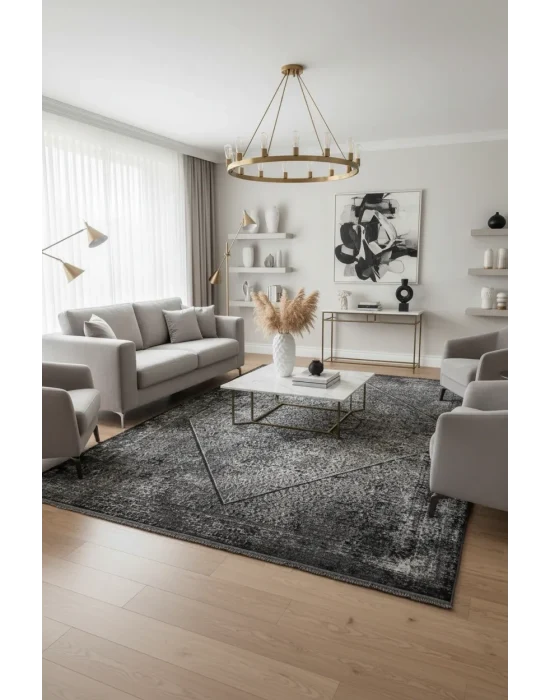 Arora 34679-091 Pamuk Tabanlı Akrilik Salon Halısı