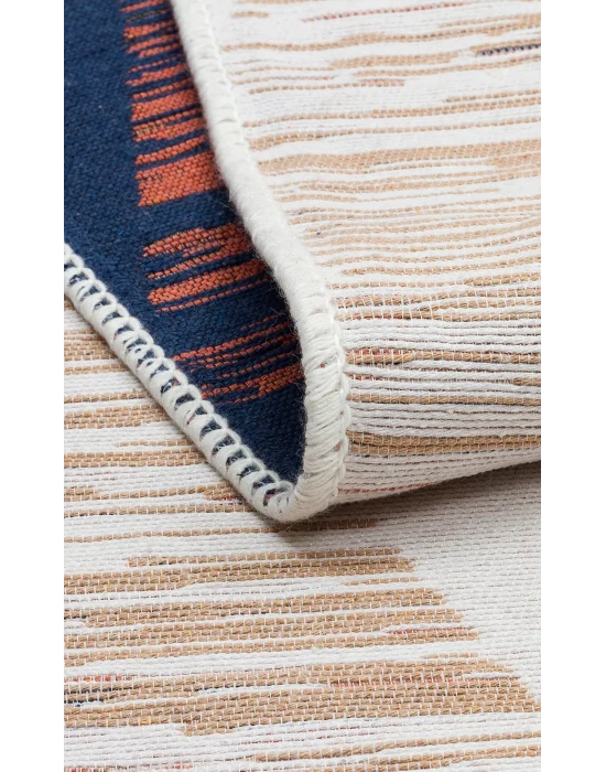 Arya Ar 38 Multy  %100 Geri Dönüşümlü Pamuktan Çift Taraflı Yıkanabilir Modern Dekoratif Kilim