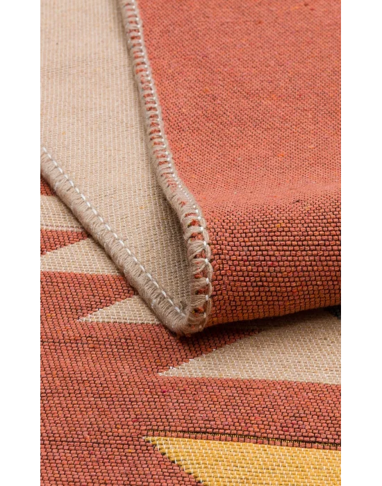 Arya Ar 39 Multy %100 Geri Dönüşümlü Pamuktan Çift Taraflı Yıkanabilir Modern Dekoratif Kilim