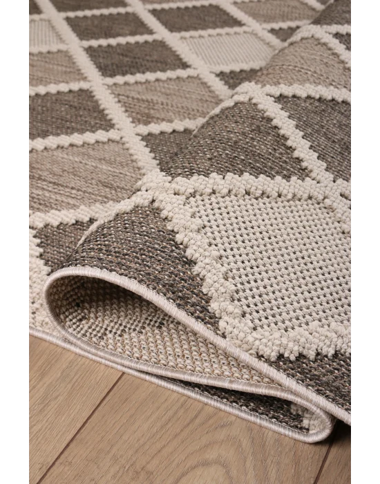 Astra 19787A Bej Bukle Tekniğiyle Üretilmiş Modern Makine Halısı