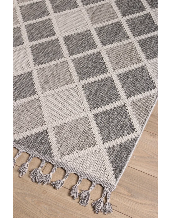 Astra 19787A Mavi Bukle Tekniğiyle Üretilmiş Modern Makine Halısı