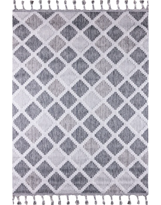 Astra 19787A Mavi Bukle Tekniğiyle Üretilmiş Modern Makine Halısı