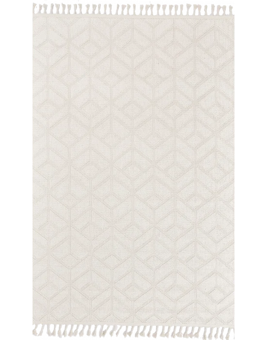 Boho BH-1 Krem Bukle Dokuma Modern Makine Halısı