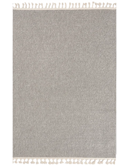 Boho BH-3 Gri Bukle Dokuma Modern Makine Halısı