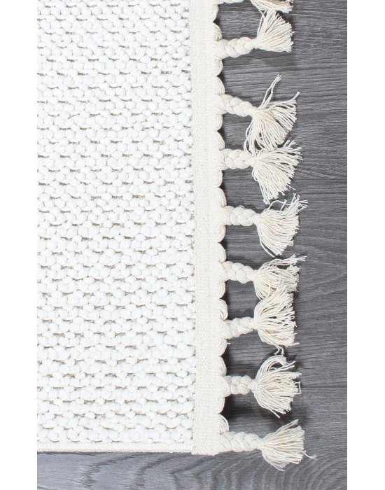 Boho BH-5 Krem Bukle Dokuma Modern Makine Halısı