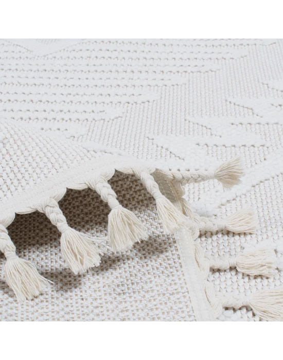 Boho BH-6 Krem Bukle Dokuma Modern Makine Halısı