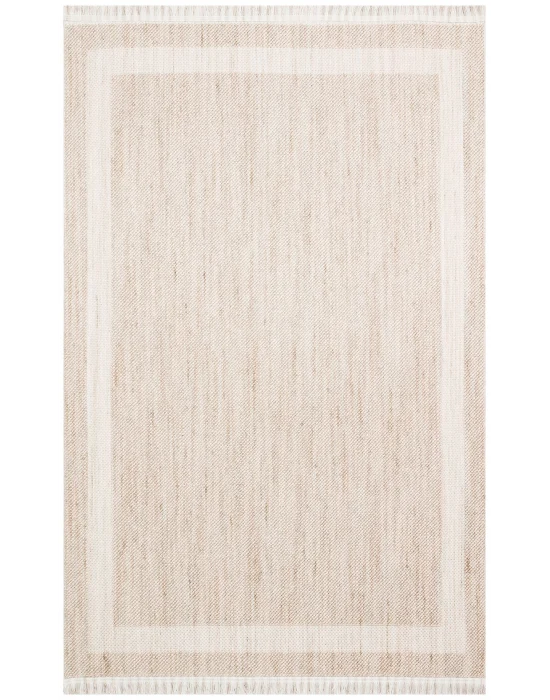 Cozy CZY 05 Beige Hav Toz Vermez Modern Örgü Dokuma Makine Halısı