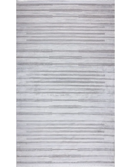 Deco 486A Beyaz Gri Akrilik Salon Halısı