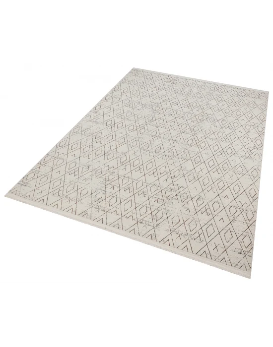 Diva 5003 Vizon Dekoratif Modern Kaymaz Tabanlı Makine Halısı