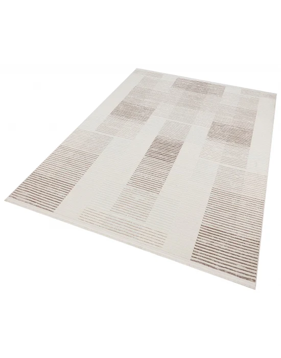 Diva 5009 Vizon Dekoratif Modern Kaymaz Tabanlı Makine Halısı