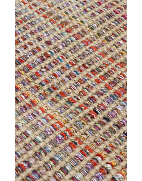 DOHA HALI 0014 Jüt ve Polyester ile Üretilen Çift Taraflı Modern Kilim