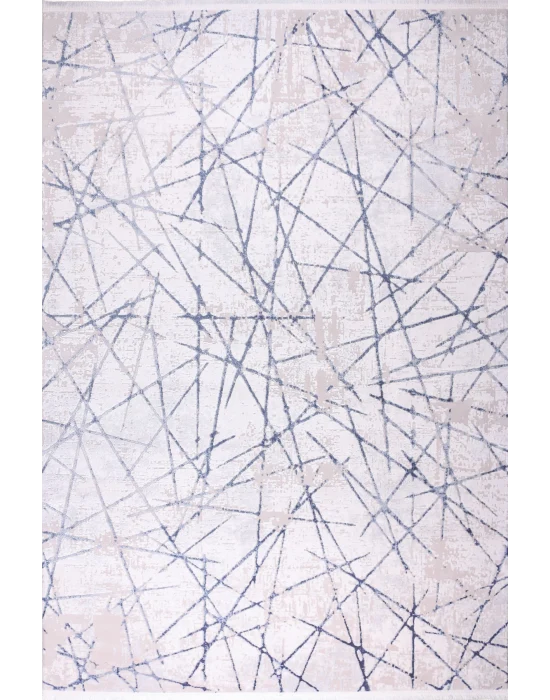 Elit 20491A Mavi Akrilik Makine Halısı