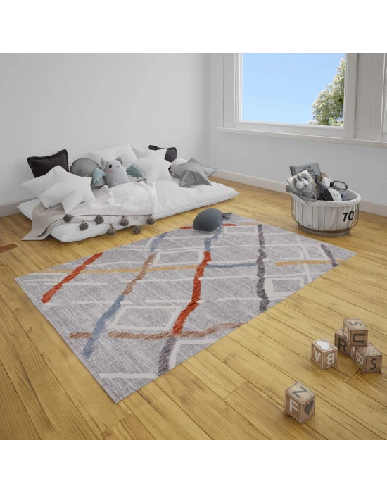 Fiesta 8782B Multi Özel Dokuma Tekniğiyle Üretilmiş Modern Makine Halısı