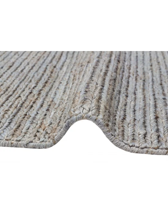 Choti Fıne Slate Blue (SB03) Flatweave Natural Jüt İle Üretilen El Dokuma Hasır Halı