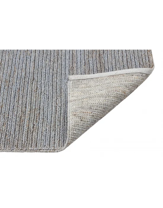 Choti Fıne Slate Blue (SB03) Flatweave Natural Jüt İle Üretilen El Dokuma Hasır Halı